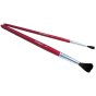 Touch-Up Brushes No. 6 for Small Paint Repairs - Pure Bristles, Wooden Handles