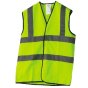 Reflective Waist Coat 2 Bands & Braces Size Large for Safety