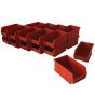 Red Plastic Wall Panel Storage Bins Size 2