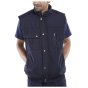Hudson Body-warmer Front Zip Poly/Cotton Outer Elasticated Hem Nvy Blue XXL **LAST STOCK**
