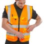 Hi Vis Waistcoat Orange
