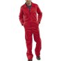 Red Poly/Cotton Boiler-suit