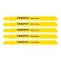 100mm Jigsaw Blade - Replaces Bosch T101B - Pack of 5 Blades