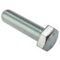 M10 x 30mm Zinc Plated 8.8 HT DIN 933 Setscrews 100 Pack