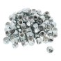 UNC Nylon Insert Locking Nuts, Zinc Plated, Size: 7/16". Pack of 100