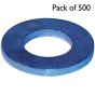 Table 3 Flat Washers, Zinc Plated, I.D: 1/4", Pack of 500
