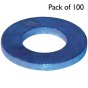 Table 3 Flat Washers, Zinc Plated, I.D: 1", Pack of 100