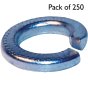 Imperial Spring Washers, Rectangular Section, I.D: 7/16", Pack of 250