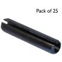Metric Spring Steel Roll Pins, Diam: 8mm x Length: 24mm - Pack of 25