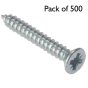 Self Tapping Screws, Pozidriv (Countersunk Head) Size: No.8x1.3/4" - Pack of 500