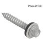Hex Slash Metric Timberscrew, Size: 6.3 x 32mm - Pack of 100