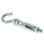 Shield Anchor - Hook Bolt, Size: M8 (Hole Size 14mm) - Sold Individually