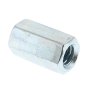 Studding Connectors, Bright Zinc Plated, Size: M16 x 48mm - Each