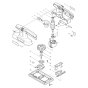 Makita 9035N Sander Assembly