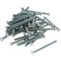 M6 x 75mm Zinc Plated 8.8 HT DIN 933 Setscrews 50 Pack