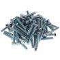 M8 x 50mm Zinc Plated 8.8 HT DIN 933 Setscrews - Pack of 100