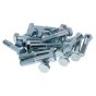 M10 x 80 Zinc Plated 8.8 HT DIN 933 Setscrews 50 Pack
