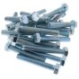 M12 x 75mm Zinc Plated 8.8 HT DIN 933 Setscrews 25 Pack