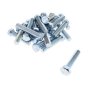 M16 x 75mm Zinc Plated 8.8 HT DIN 933 Setscrews 25 Pack