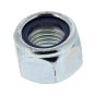 Metric Nylon Insert Locking Nuts, Size: M20, Zinc Plated - Pack of 10