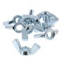 Wing Nuts, Zinc Plated, Size: M6 - Pack of 10 - 903 0762
