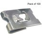 J Nuts, Zinc Plated, Size No. 8, Pack of 100
