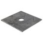Square Plate Washer M12 (Hole) Size: 3" Thickness: 3mm - Each