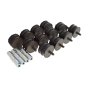 Drum Mounts & Drive Pins Set for Benford MBR71 Vibrating Drum Roller - Replaces 1702214