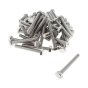 M10 x 75mm A2 Hexagon Head Stainless Steel DIN 933 Setscrews (50 Pack)