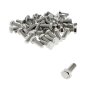 M12 x 30mm A2 Hexagon Head Stainless Steel DIN 933 Setscrews 50 Pack