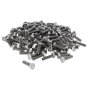M8 x 25mm A2 Hexagon Head Stainless Steel DIN 933 Setscrews 100 Pack