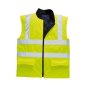 High Visibility Body Warmer, Yellow - Size: Small - 907 1290