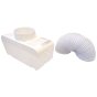 Water Condenser Box & 1.2m Vent Hose for Universal Tumble Dryers
