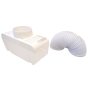 Water Condenser Box & 1.2m Vent Hose for Universal Tumble Dryers