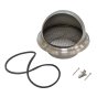 Ventilation Accessory Bull-Nose Vent 150mm Stainless Steel with Wire Grill
