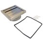 150mm Wall Outlet Duct w/ Gravity Flaps (Stainless Steel)