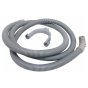 Water Outlet Hose Straight-Curved End 19/19mm fits Washing Machine Appliances - C00320388