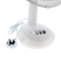 12" Portable White Cool Air Desk Fan