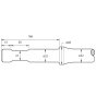 Breaker Point 430mm for Atlas Copco TEX30H Hydraulic Breakers