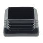 Polished End Cap for 1.5” Square Tube, Size: 38.0 x 38.0mm