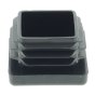 Polished End Cap for 1” Square Tube, Size: 25.4 x 25.4mm