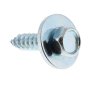 Screws 10x3/4" with Captive Washer Hexagon Head Zinc Plated - 925 188