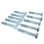 M18 x 100 Zinc Plated 8.8 Steel Bolt 10 Pack