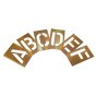 Interlocking Brass Stencils 25mm A - Z Letter Set