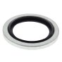 Hydraulic Sealing Washer 3/8" BSP Bonded Rubber Centre