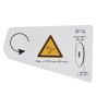 Label for PC6212, DPC6400 - Genuine Makita Part - Oem No.: 980114700