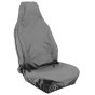 Grey Polyester Universal Stretch Cover for Larger Seats