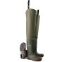 Acifort Thigh Wader Pants Steel Toe Cap & Mid Sole Oil Resistant Green 06