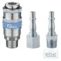 PCL Airflow Coupling & Adaptor Kit, Coupling Male Thread R 1/4" (D/PK) - AC21CM05K
