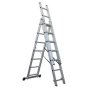 Aluminium Extension Combination Ladder 3x7 EN 131 Sealey Part No. ACL307